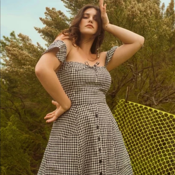 Reformation Dresses & Skirts - Reformation Francis Gingham Midi Linen Dress